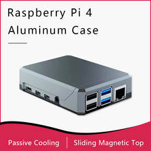 Argon NEO Raspberry Pi 4 Case MINIMALIST DESIGN SLIM ALUMINUM ENCLOSURE PASSIVE COOLING ROBUST YET PORTABLE SLIDING MAGNETIC TOP 2024 - buy cheap
