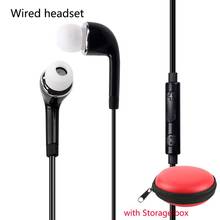 3.5mm Wired Earphone Super Bass Sound Earphone In-Ear Earphone Earbud With Mic Hands Free For Samsung S4 Smartphones Headset Box 2024 - buy cheap