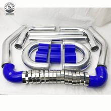 Intercooler universal, kit de tubos de alumínio, 2.5 ", 63mm, 2mm de espessura 2024 - compre barato