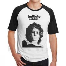 Bttt _ 001 T Shirt Men Cotton Cotton S-6Xl Battiato Pollution Music Progressive Sicily Sicilia Pop Electronic Electro Punk 2024 - buy cheap