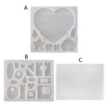 Heart Earrings Necklace Pendant Resin Molds Silicone Earring Molds Epoxy Resin Jewelry Molds Resin Casting Pendant Molds 2024 - buy cheap