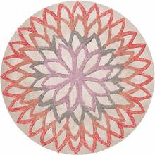 Nordic abstract Living Room Bedroom rug geometric Orange blue Round Large Area Nonslip beside table sofa basket swivel chair mat 2024 - buy cheap