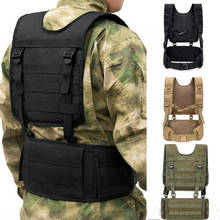 Military Tactical Belt Army Hunting Vest Adjustable Outdoor Paintball Airsoft Combat Waist Support Molle Tactical Belt Vest 2024 - купить недорого