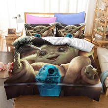 Star Wars Yoda Baby 3D Duvet Cover Bedding Set Disney Home Textile Quality Single Queen King Bedclothes Bedroom 2024 - buy cheap