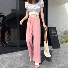 Women Pants Draping Women's 2021 Spring And Summer Casual Pants Women's Loose Cropped Straight Pants Pantalones De Mujer 2024 - buy cheap