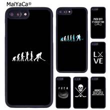 Funny Hockey Evolution Players Phone Case Cover For iPhone 5 6S 7 8 plus 11 12 13 Pro X XR XS Max Samsung Galaxy S8 S9 S10 2024 - buy cheap