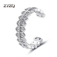 ZYZQ Summer New Engagement Ring For Women Creative Gear Geometric Opening Adjustable Ring Jewelry 2024 - buy cheap