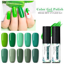 FOUR LILY 5ml Green Series Color Gel Polish Soak Off UV Gel Varnish One-shot Color Spring Nail Art Gel Polish Beauty Nails Gel 2024 - buy cheap