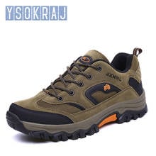 YSOKRAJ Brand Men Trekking Hiking Shoes Outdoor Hunting Shoes Breathable Waterproof Antiskid Jogging Athletic Sport Sneaker Male 2024 - buy cheap