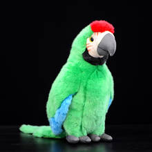 Macaws Ara Green Macao Parrot Psittacidae Soft Plush Toy Bird Model Kids Gift Real Life Simulation Cute Stuffed Animal Doll 2024 - buy cheap