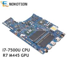 NOKOTION CN-0CV3V4 BAL20 LA-D801P CN-0KFWK9 0KFWK9 para Dell Inspiron 15-5567 5567 portátil placa base I7-7500U CPU R7 M445 GPU 2024 - compra barato