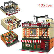 DHL Streetview Building model Toys The Central Perk Theory Modular sets With MOC-34463 Building Blocks Bricks Kids Toys Gifts 2024 - buy cheap