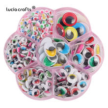Lucia Crafts 400 pcs/Box Self-adhesive Eye scrapbooking 5-15mm Plastic  Googly Eyes DIY For Toy Craft Supplies    K0860 2024 - buy cheap