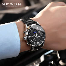 Switzerland Men Sports Watches Nesun Automatic Mechanical Top Brand Luxury Big Fashion Leather Mens Wristwatch Relogio Masculino 2024 - buy cheap