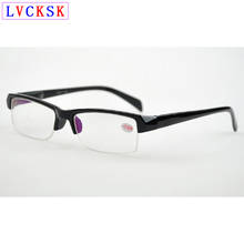 Finished Cheap Semi Rim Myopia Glasses Women Men Retro rectangle Nearsighted Spectacles Students Black Eyeglasses -1.0~-4.0 L3 2024 - buy cheap