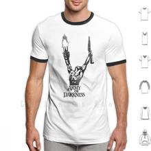 Epic Ash ( Army Of Darkness ) Full Black Version T Shirt Print 100% Cotton New Cool Tee Evil Dead Sam Raimi Ash 2024 - buy cheap