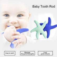 Cartoon Starfish Silicone Infant Soothing Teether Baby Tooth Chew Teething Toy 2024 - buy cheap