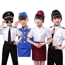 Student Girls School Uniform Pilot Flight Attendant Cosplay Airsoft Army Suit Carnival Birthday Party Choir Dance Photography 2024 - buy cheap