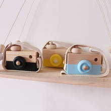 Mini cámara de madera Retro, hecho a mano juguete creativo, cámara de madera, regalos, utilería de fotografía, decoración rústica del hogar 2024 - compra barato