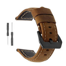 Pulseira de couro para garmin fenix, pulseira para relógio inteligente 20, 22, 26mm, para garmin forerunner 935, 945 2024 - compre barato