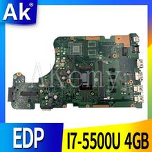 X555LA Motherboard For ASUS X555LP X555LD X555LJ X555LB X555LF laptop Motherboard X555LAB Mainboard test OK I7-5500U 4GB-RAM 2024 - buy cheap