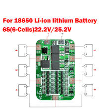 Placa de protección PCB BMS 6S 15A 24V para paquete de 6, módulo de celda de batería de litio de iones de litio 18650, kit diy, 1 ud. 2024 - compra barato