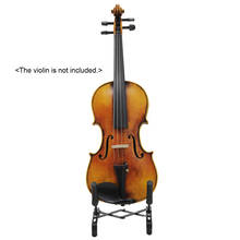 Universal Foldable Ukulele Violin Stand Bracket Adjustable Metal Holder for Ukuleles 4/4 3/4 1/2 1/4 Violins Black 2024 - buy cheap