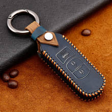 Genuine Leather Handmade Smart Car Key Case Cover Bag For Mazda 3 6 CX-3 CX-4 CX-5 CX7 CX-9 RX8 Axela ATENZA 2024 - buy cheap