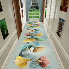 Nordic 3D Flower Modern Hallway Carpet Floor Runners Rug Bedroom Long Corridor Anti-Slip Rug for Home Hotel Aisle Party Wedding 2024 - compre barato