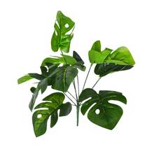 Plantas artificiales de plástico, hojas de palma verde, Monstera, hogar, jardín, sala de estar, dormitorio, balcón, decoración Tropical, planta falsa larga 2024 - compra barato