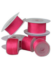 Cinta bordada de seda 222 de color rosa profundo, tafetán fino de doble cara para manualidades, 100%, 2/4/7/10/13/25/32mm,10/30/100m 2024 - compra barato