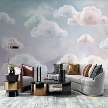 Modern Murals Wallpaper For Living Room Fantasy Cloud Natural Scenery Illustration Printing TV Background Wall Paper Home Decor 2024 - buy cheap