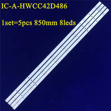 25pcs/lot LED Backlight Strip For Panasonic TC-43SV700B TC-43DS630C TX-43ESW504 TH-43C410K TC-43ES630B 43FS630B IC-A-HWCC42D486 2024 - buy cheap