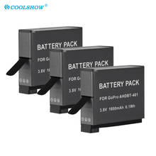 Bateria de câmera digital para gopro 4 hd hero 4, ahdbt401 li-ion, 401 mah, 1600 v 2024 - compre barato