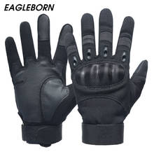 Military Men Black Gloves Carbon Fiber Force Simulation Training Outdoor Tactical Gloves Men Full Finger Combat Military Gloves 2024 - buy cheap