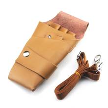 New Scissors Bag PU Leather Hairdressing Holster Pouch Waterproof Barber Hair Scissor Bag Waist Shoulder Belt Barber Pouch 2024 - buy cheap