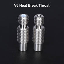 High Quality V6 Throat Heat Break for E3D V6 HOTEND  heater block 1.75MM Filament Remote Feeding Tube 3D printer accessories 2024 - buy cheap