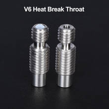 Rotura de calor de garganta V6 de alta calidad para E3D V6 HOTEND, bloque de calentador, filamento de 1,75 MM, tubo de alimentación remoto, accesorios de impresora 3D 2024 - compra barato