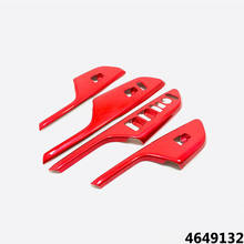 2016/17/18 For Honda Civic 10th-Car Door and Window Glass Lifting Switch trim Cover-ABS Matte/Red auto interior accessories 2024 - buy cheap