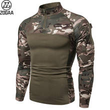 ZOGAA  Men's Tactical Camouflage Athletic T-Shirts 2024 - compre barato