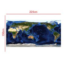 Mapa de satélite del mundo, mapa de pintura en aerosol, no tejido, de 150x225cm 2024 - compra barato