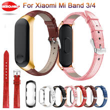 Genuine Leather For Xiaomi Mi band 3/4 band Watch strap Replacement For Mi Band 3 wristband watches bands belt Smart Accessories 2024 - buy cheap