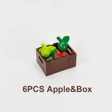 Apple e contêiner caixas de blocos de construção, compatível com grandes marcas, brinquedos montados 30150, aprendizagem precoce, design artesanal 2024 - compre barato