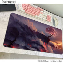 art mouse pad gamer New arrival mousepad 700x300x4mm rubber desk mat thick gaming accessories pc game keyboard mats oversized 2024 - buy cheap