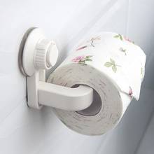 Estante de almacenamiento con ventosa para baño, soporte de papel higiénico montado en la pared, impermeable, a prueba de humedad, accesorios para toallas 2024 - compra barato