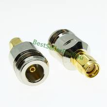 N female jack to RP-SMA male RPSMA plug straight RF connector adapter 2024 - buy cheap