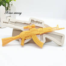 3D пистолет Luyou AK47, силиконовые формы для смолы, искусственные формы для помадки, инструменты для украшения тортов, Аксессуары для выпечки FM1034 2024 - купить недорого