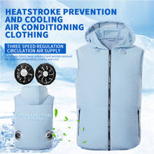 Summer Cooling Air-conditioning Clothing Fan Cooling Vest Men Women Air Conditioning Cool Coat Outdoor Sun Protection Jacket 2024 - buy cheap