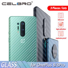 Protector de pantalla para OnePlus 8T 8 Pro, pegatina de fibra de carbono transparente, película protectora trasera para Oneplus 8/7T/7 Pro One Plus 8TPro 2024 - compra barato