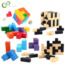 Creative 3D Puzzle Luban Interlocking Wooden Toys Early Educational Toys Wood Puzzles Adults Kids Brain Teaser IQ Puzzles GYH 2024 - buy cheap